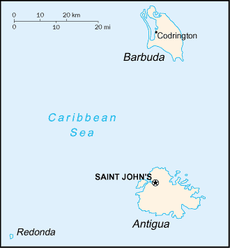 Antigua and Barbuda-map