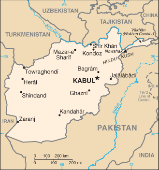 Afghanistan-map