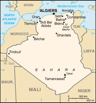 Algeria-map