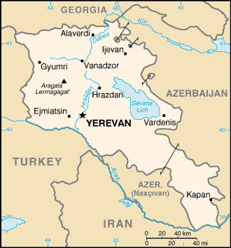 Armenia map Armenia-map