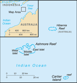 Ashmore and Cartier Islands map Ashmore and Cartier Islands-map
