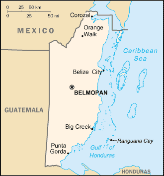 Belize map Belize-map