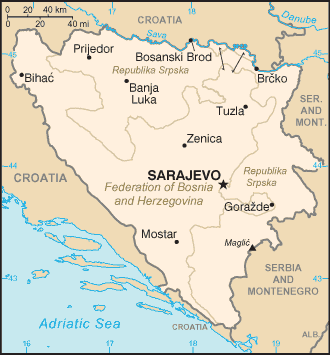 Bosnia and Herzegovina-map