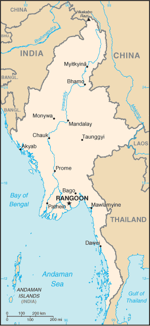 Burma map Burma-map