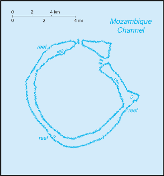 Bassas da India-map