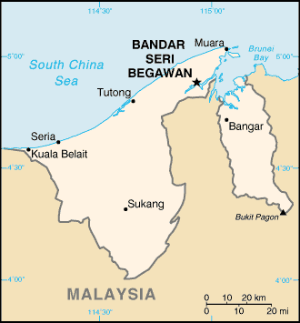 Brunei-map