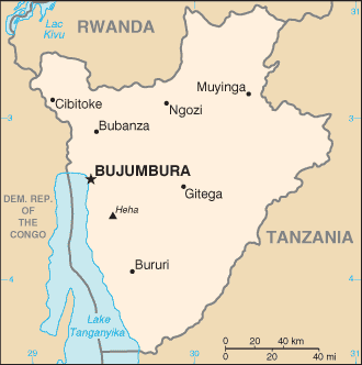 Burundi map Burundi-map