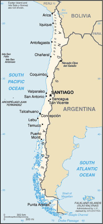 Chile map Chile-map