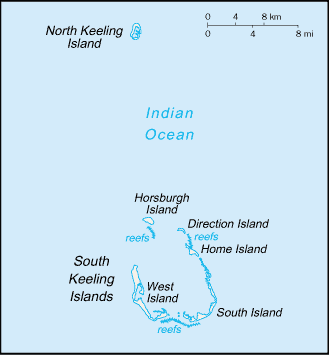 Cocos (Keeling) Islands-map
