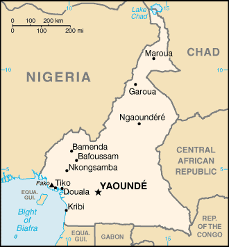 Cameroon-map