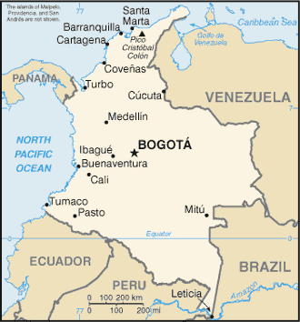 Colombia map Colombia-map