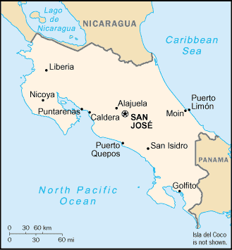 Costa Rica-map