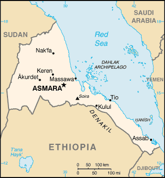 Eritrea-map
