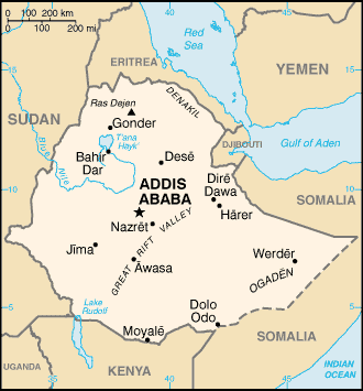 Ethiopia-map
