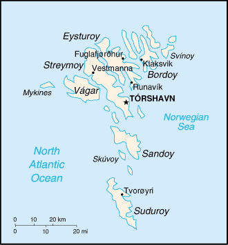 Faroe Islands-map