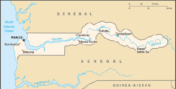 Gambia, The-map
