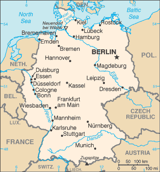 Germany map Germany-map
