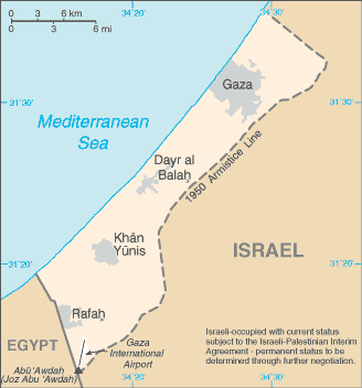 Gaza Strip map Gaza Strip-map