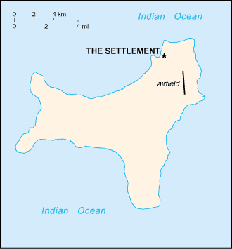 Christmas Island-map