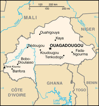 Burkina Faso-map