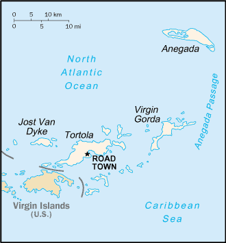 British Virgin Islands-map