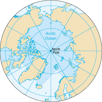 Arctic Ocean-map